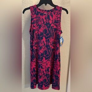 Columbia Pink and Blue Patterned Dress